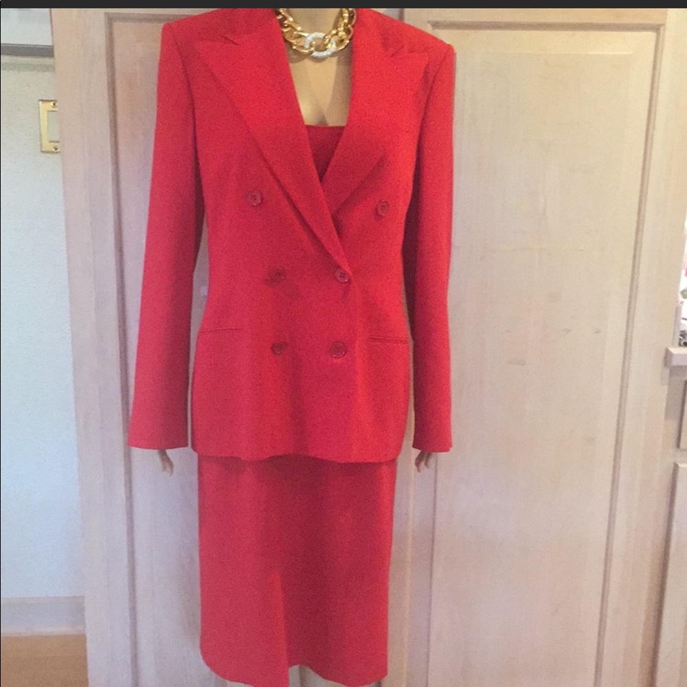 Ralph For Ralph Lauren Red Dress Suit size 12
